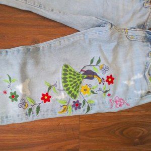 Embroidered Miss Me Denim